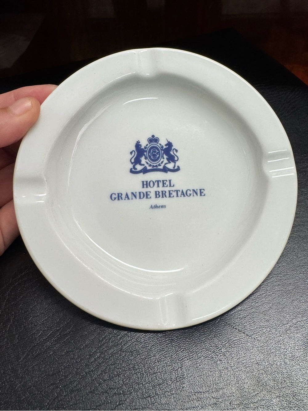 Hotel Grande Bretagne Athens Ashtray porcelain Ionia